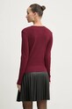 Одяг Бавовняний лонгслів Tommy Jeans DW0DW18793 бордо