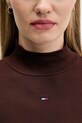 Tričko s dlhým rukávom Tommy Jeans DW0DW19830 hnedá