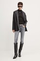 Tričko s dlouhým rukávem Tommy Jeans DW0DW19830 černá AW25