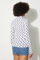 Clothing Marine Serre longsleeve shirt Moon Printed Jersey Second Skin Highneck Top WTS005A white