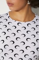 Marine Serre longsleeve shirt Moon Printed Jersey Second Skin Crewneck Top WTS006A