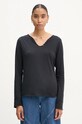 Îmbrăcăminte ZADIG&VOLTAIRE longsleeve JWTN00451 bleumarin
