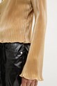 Never Fully Dressed bluza Gold Plisse Top NFDTO1576 aur