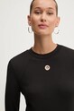 Tričko s dlouhým rukávem Karl Lagerfeld Jeans černá 246J1704