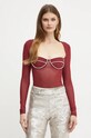 Боди Bardot CARTER slim бордо 58788TB