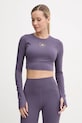 adidas by Stella McCartney mânecă lungă de antrenament TrueStrenght print violet IW6370