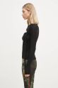 Лонгслів Ottolinger Layered Cut Out Longsleeve 1040103921 чорний AW24