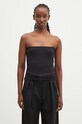 Блузка Sportmax Albany1234 круглый вырез чёрный 2422946073600