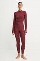 Casall longsleeve de yoga Soft Rib 24234. burgundia AW24