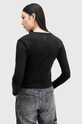 Oblečenie Bavlnené tričko s dlhým rukávom AllSaints STEVIE LS TEE W184JB čierna