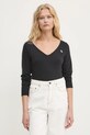 Abercrombie & Fitch longsleeve imprimeu negru KI139.4666.900