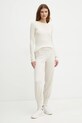 Weekend Max Mara longsleeve bawełniany 2425976013600 beżowy AW24