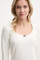 Μακρυμάνικη μπλούζα πιτζάμας Abercrombie & Fitch μπεζ KI146.4045.178