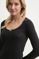 Abercrombie & Fitch longsleeve de pijama negru KI146.4045.900