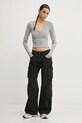 Hollister Co. longsleeve KI339.3631.112 gri AW24