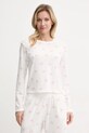 Hollister Co. longsleeve piżamowy dzianina beżowy KI346.4038.108