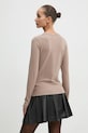 Oblečenie Tričko s dlhým rukávom Abercrombie & Fitch KI139.4756.410 béžová
