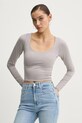 Μακρυμάνικο Hollister Co. slim γκρί KI339.3628.401