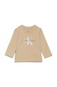 Calvin Klein Jeans longsleeve dziecięcy z elastanem beżowy IN0IN00005.G.9BYH