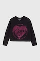 Otroška dolga majica Guess Z elastanom črna J4YI18.K6YW4.9BYH