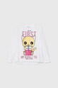 Детска блуза с дълги ръкави Guess еластичен бял J4YI19.K6YW4.9BYH