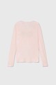 Guess longsleeve dziecięcy J4YI20.KAPO0.9BYH różowy AW24