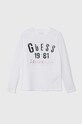 Guess longsleeve copii imprimeu alb J4YI31.K6YW4.9BYH