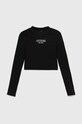 Guess longsleeve dziecięcy aplikacja czarny J4YI49.KBZP4.9BYH
