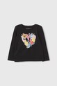 Guess longsleeve dziecięcy z elastanem czarny K4YI03.K6YW4.9BYH
