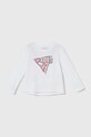 Guess longsleeve dziecięcy aplikacja biały K4YI11.K6YW4.9BYH