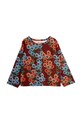 Mini Rodini longsleeve dziecięcy Daisys 2472012500 brązowy AW24