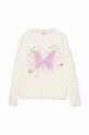 BIMBA Desigual longsleeve in cotone bambino/a 24WGTK11 bianco