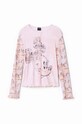 Детский лонгслив Desigual MICKEY MOUSE 24WGTK10 розовый AW24