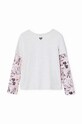 Fete Desigual longsleeve copii 24WGTK09 gri