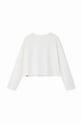 Desigual longsleeve bawełniany dziecięcy biały 24WGTK03