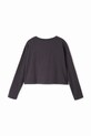 Dziewczynka Desigual longsleeve bawełniany dziecięcy 24WGTK03 czarny