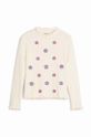 Desigual longsleeve bawełniany dziecięcy 24WGTK02 beżowy AW24