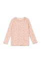 Konges Sløjd longsleeve copii NIA BLOUSE GOTS cu modele portocaliu KS101626