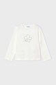 Mayoral longsleeve din bumbac pentru copii print bej 178.6E.Mini.9BYH
