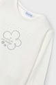 Mayoral longsleeve bawełniany dziecięcy 178.6E.Mini.9BYH beżowy AW24