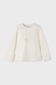 Mayoral longsleeve din bumbac pentru copii print bej 178.6E.Mini.9BYH