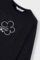 Mayoral longsleeve din bumbac pentru copii 178.6E.Mini.9BYH negru AW24