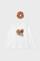 Mayoral longsleeve bawełniany dziecięcy 4069.6D.Mini.9BYH czerwony AW24