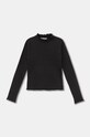 Dječja majica dugih rukava Mayoral s elastinom crna 7002.8E.Junior.9BYH