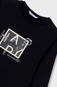 Mayoral longsleeve dziecięcy 7004.8F.Junior.9BYH czarny AW24