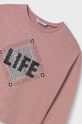Mayoral longsleeve din bumbac pentru copii 7008.8C.Junior.9BYH roz AW24