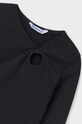Mayoral longsleeve dziecięcy 7011.8D.Junior.9BYH czarny AW24
