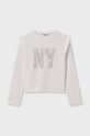 Mayoral longsleeve bawełniany dziecięcy nadruk biały 7012.8E.Junior.9BYH