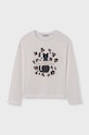 Mayoral longsleeve din bumbac pentru copii print bej 7014.8E.Junior.9BYH