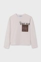 Mayoral longsleeve dziecięcy z elastanem beżowy 7017.8G.Junior.9BYH